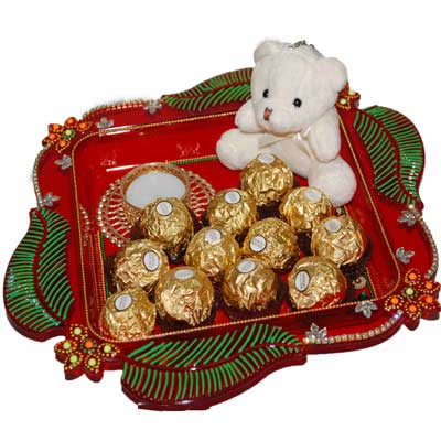 "Diwali Choco Thali - code T21 - Click here to View more details about this Product